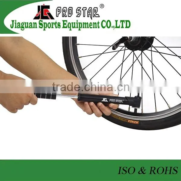 High Quality Aluminum Portable Bicycle Pump with Plastic Head