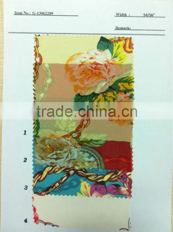 US$ 1/M up Chiffon Print Fabric Textile Stock Stocklot:G-13062209