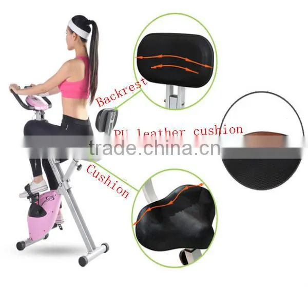 The new item Luxury home gym fitness equipment spin bike with backrest