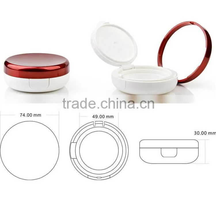 2015 Newest airtight round plastic bb cushion empty case