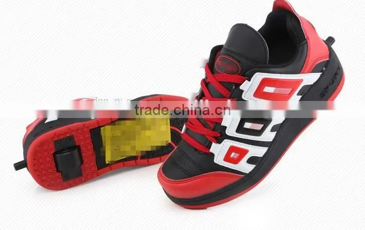 High quality fashion kids roller shoes with retractable one wheel