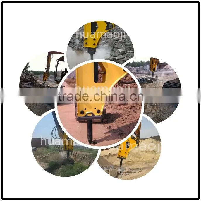 Excavator hydraulic breaker rock electric chisel
