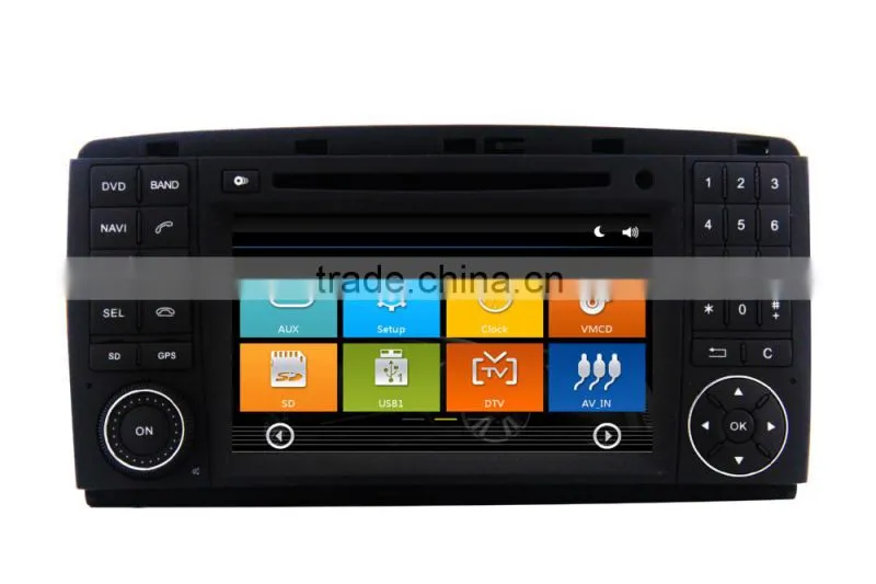 Shenzhen factory supply 2 din car dvd for BENZ NEW R300 with DVD,GPS,Radio,SWC,RDS,VDR,WIFI