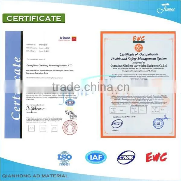 decorative static embossing pvc film