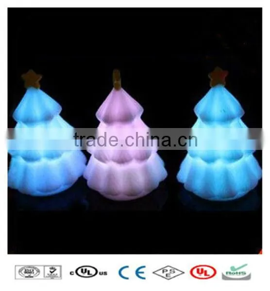 Outdoor LED Christmas Tree, Waterproof Glowing Plastic RGB Light Tree