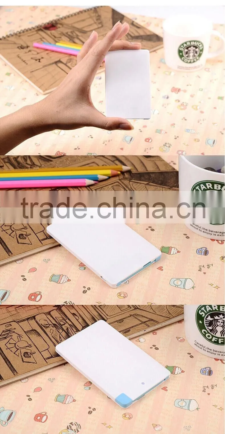 2016 universal portable powerbank ,2600 mah multi-color power bank ,thin power bank