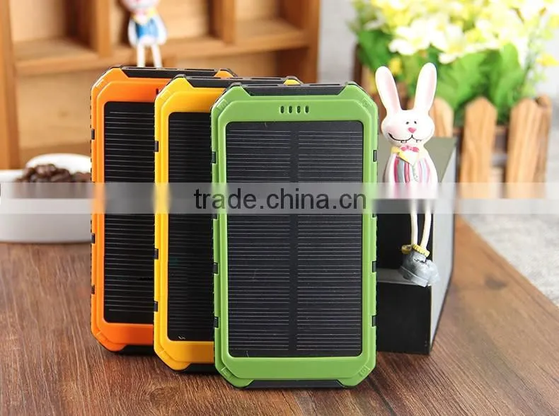 2016 new model solar power bank , universal portable solar power bank with dual output