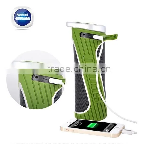 Portable waterproof NFC Bluetooth Speaker with power bank 4000mah mobile phone charger