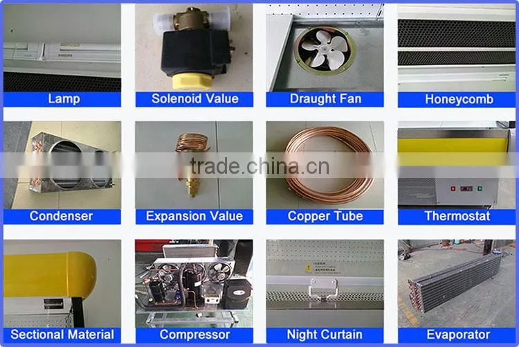 commercial electric ice pack air cooling for frozen food