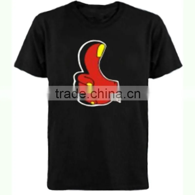 Dancing Sound Activated Equalizer Flashing Music EL T-Shirt