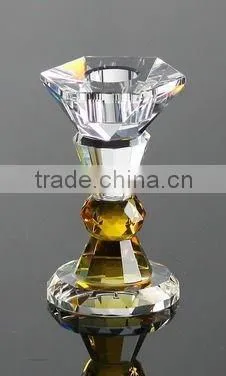 crystal flower candle holder