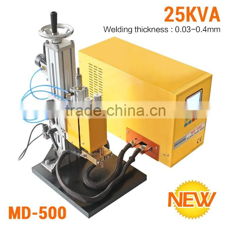 Mini spot welder/ small spot welder MD-500 manufacturer pedal spot welder machine 0.03-0.4mm thickness