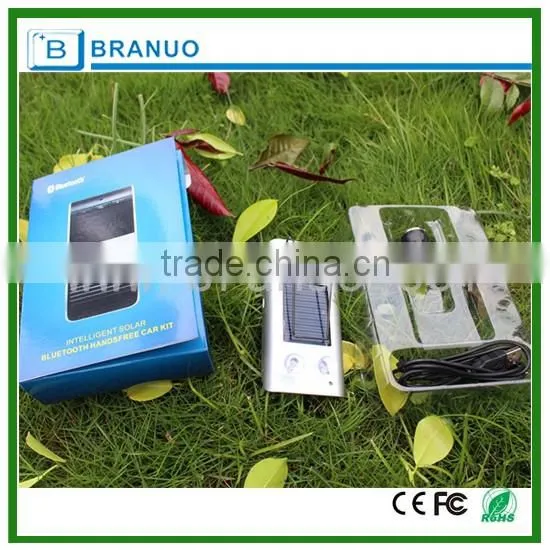 Intelligent solar bluetooth handsfree kit for driving