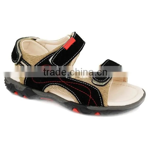22 Years Supplier OEM Welcomed Suede Leather Kids Sandals with Small MOQ
