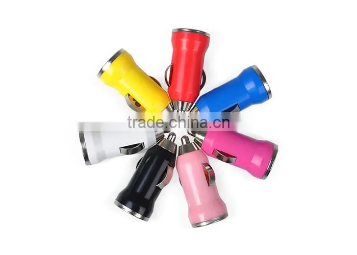 Bullet shape mini car charger wireless car charger for mobile phone
