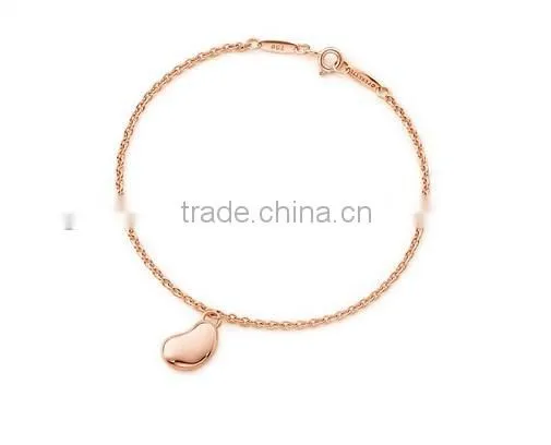 stainless steel newest style for bean design bracelet