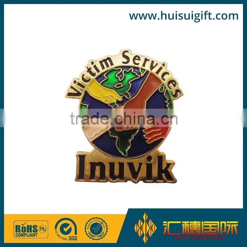 wholesale promotional fashionable tin button badge with pin