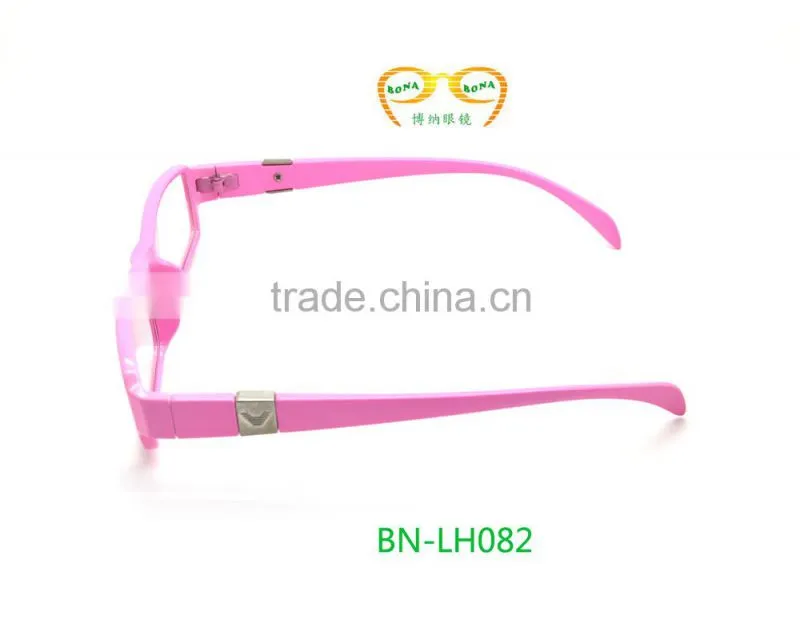 pink color plastic girls Promotion Reading sunglasses with metal hinge