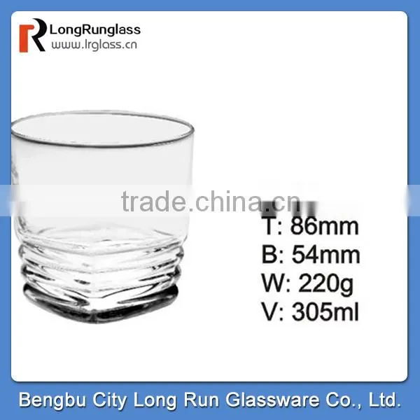 LongRun 210ml different shape handmade drinking glass cup homeuse glassware whoesale