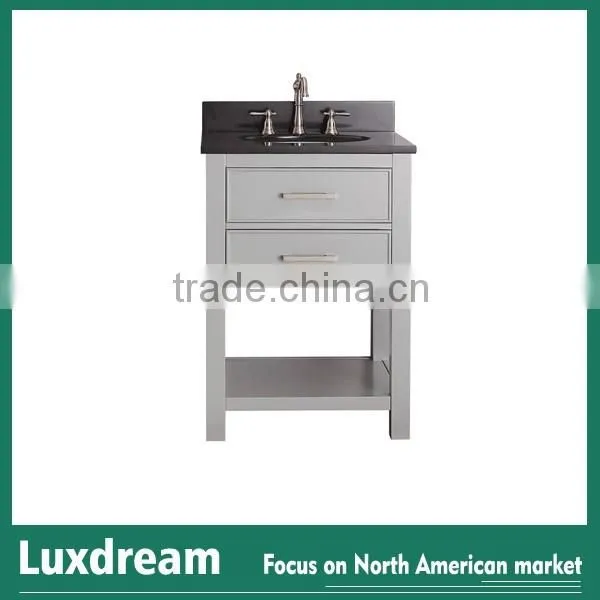 white floor standing bathroom vanity series for USA market