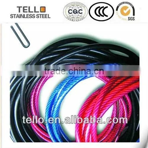 pvc coated galvanized steel wire rope