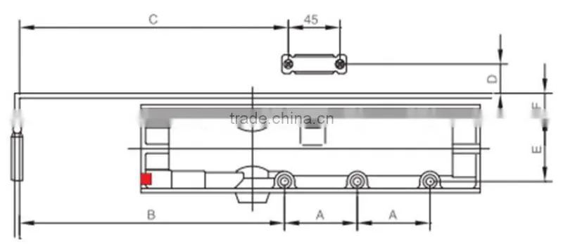 Europe Standard Hydraulic Fireproof Heavy Duty Consealed Door Closer