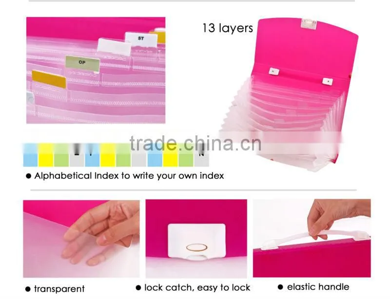 A4 13 Layers Transparent Color Expanding File