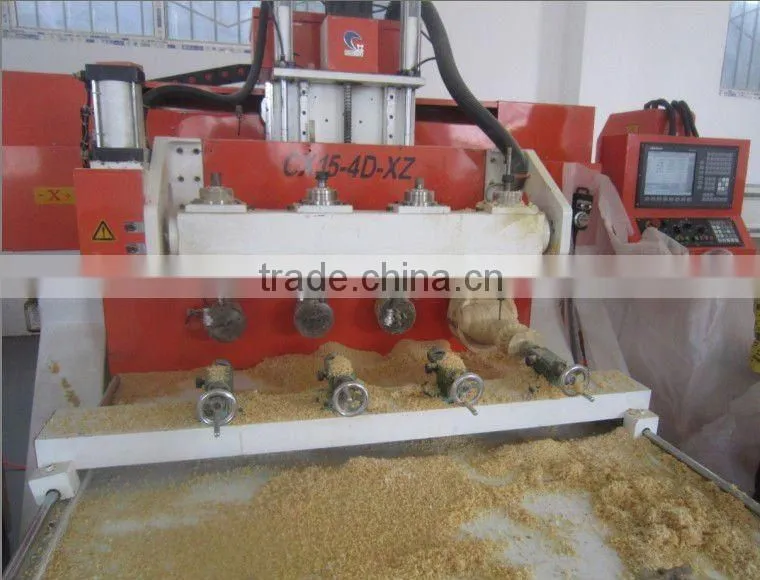 4 axis cnc 3d body statue carving machine