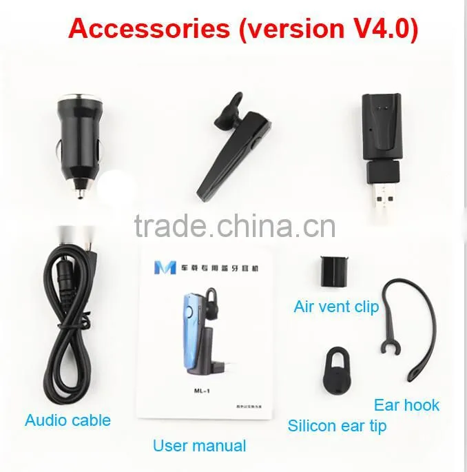 Supports Multipoint function, 4.0 bluetooth hands free headset
