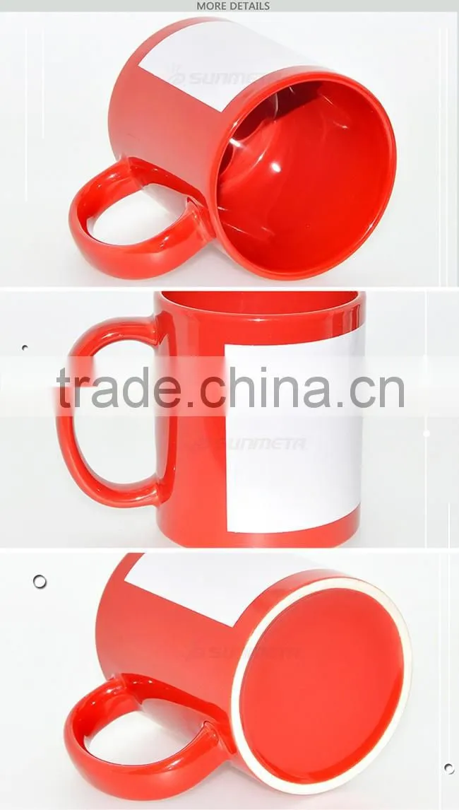 Factory direct China blank sublimation mugs white coated ceramic mug