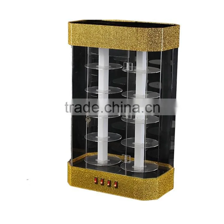 Acrylic countertop rotating jewelry display stand,counter display