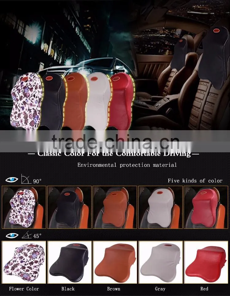 Auto decoration memory foam car headrest neck pillow