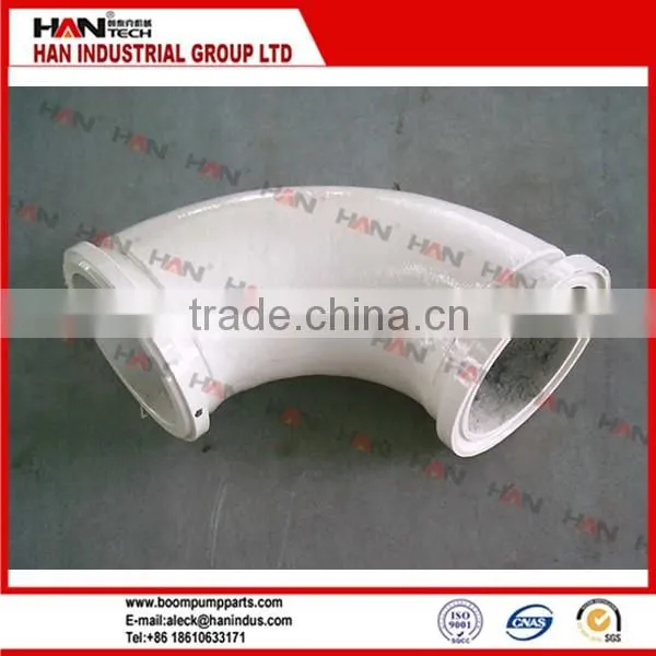 90 degree concrete pump pipe elbow reinforcement elbow OEM concrete pump spare parts for PM