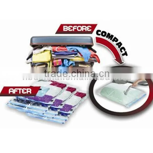 60*80cm small vacuum organizer bag for clothes,socks,underware,towel