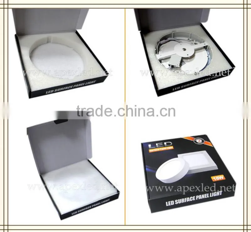 12w led panel light surface mounted