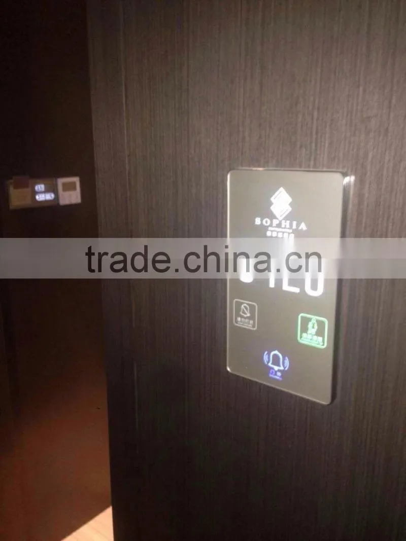 Hotel Electronic DoorPlate 4 in 1 Hotel Doorbell Don't Disturb Touch Screen