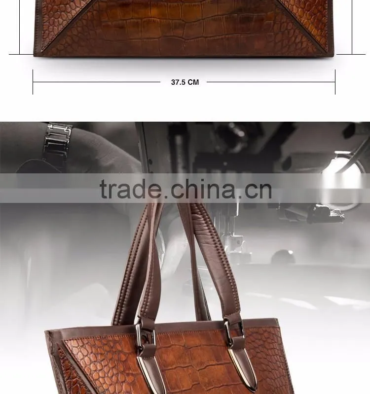 QIALINO hand bag italian leather briefcase laptop bag leather for macbook air/pro 12 13