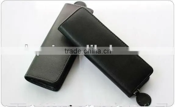 2012 business trip 100 pu leather cute pen bag