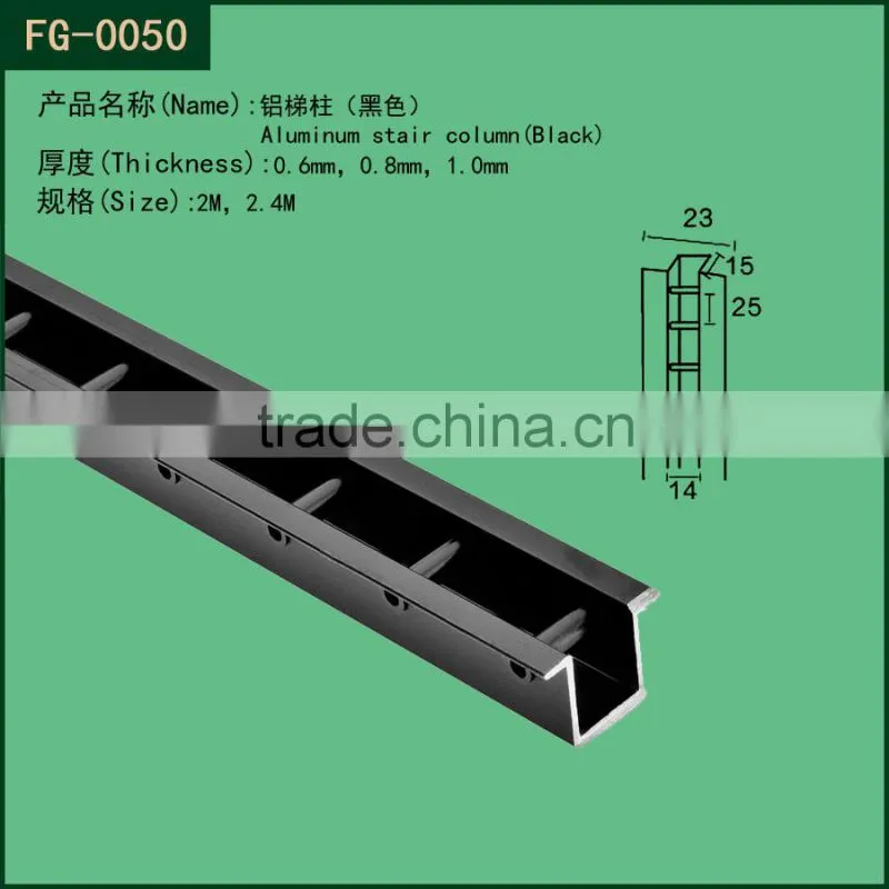 hanging pillar / 0.3mm stainless steel H ladder column( titanium)