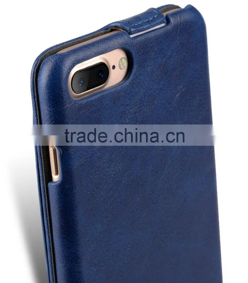 Newly Flip Cover phone case Blue PU Leather Case for Apple iPhone 7 Plus(5.5")