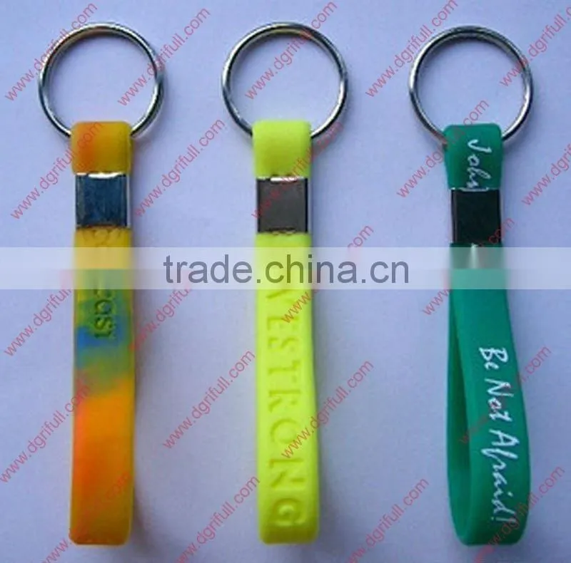 Gospel Fish fashion silicone keychain/custom keychain maker