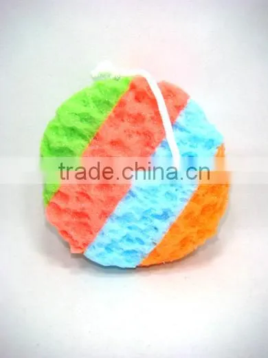 Hot sale bath sponge with hang rope