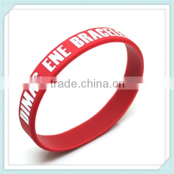cheap promotion silicon bracelet custom silicone rubber wristband