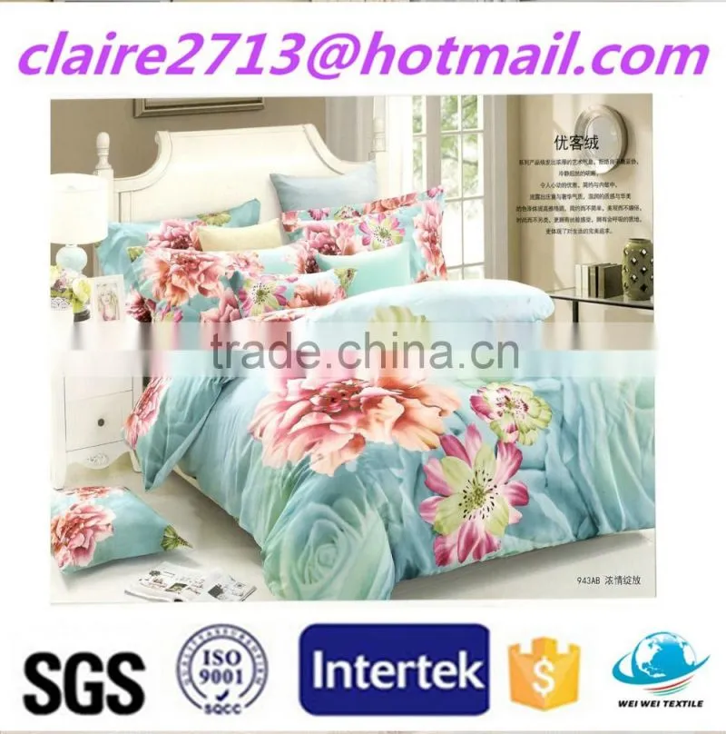 Wholesale Luxury Shiny Oriental Bedding Set Cotton Rayon fabric