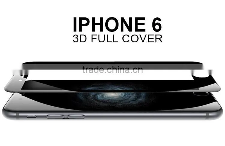 New !!! 3D Hot Sale Ful Body Cover Glass Screen Protector for Iphone 6, Tempered Glass for Iphone 6 Plus