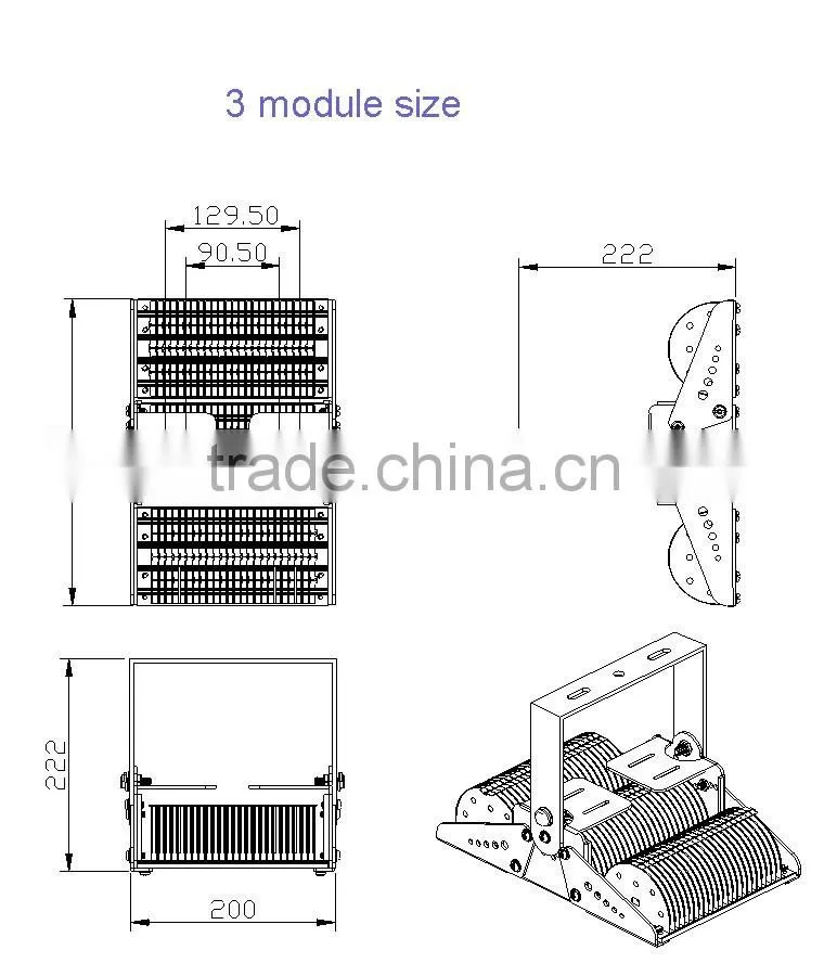2016 new shenzhen aluminum die casting led housing