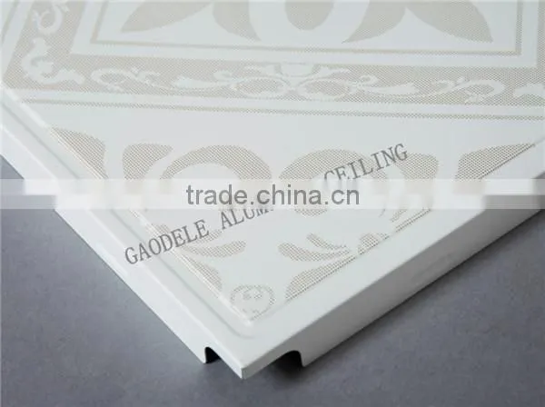 Artistic Aluminum Ceiling with Flower on it,Aluminum Ceiling Panel
