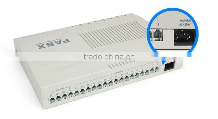 Office pbx telephone exchange with billing