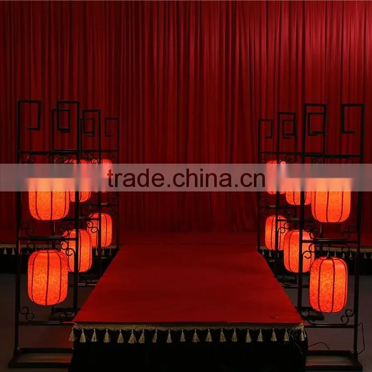 Floor standing red large chinese lanterns for indoor decoration