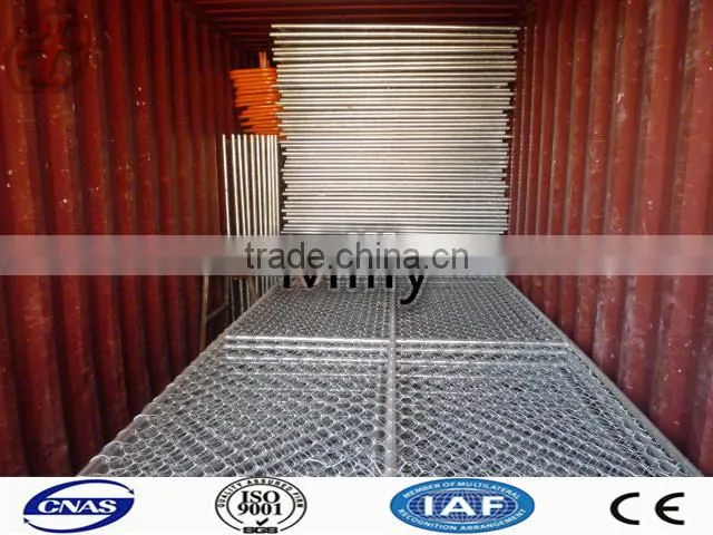 8x12 feet Temporary Chain Link Fence Panels/portable event fencing American model 6'x12' temporary chain link fence for yard